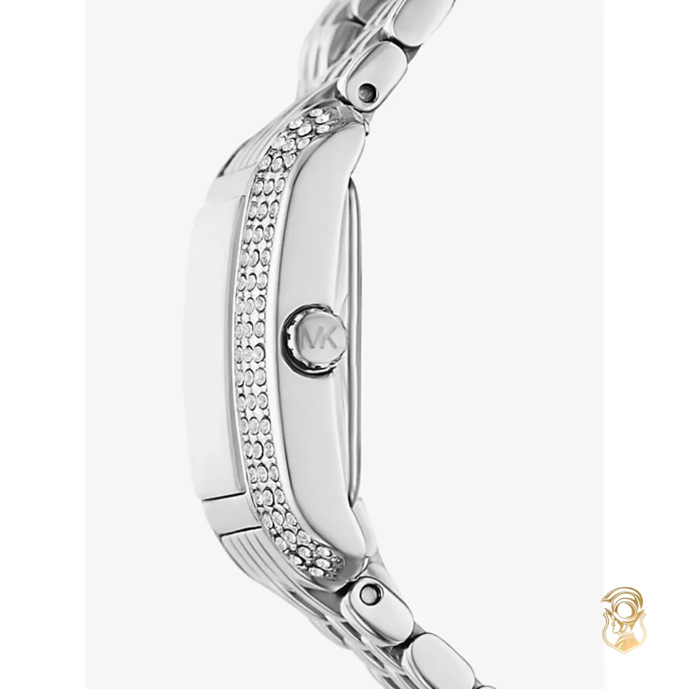 Michael Kors Emery Silver Pavé Double Wrap Watch  29mm