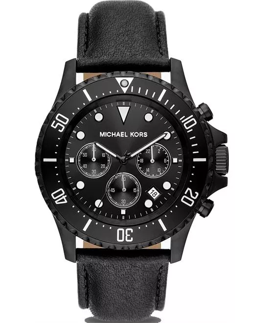 Michael Kors Everest Chronograph Black Watch 45mm