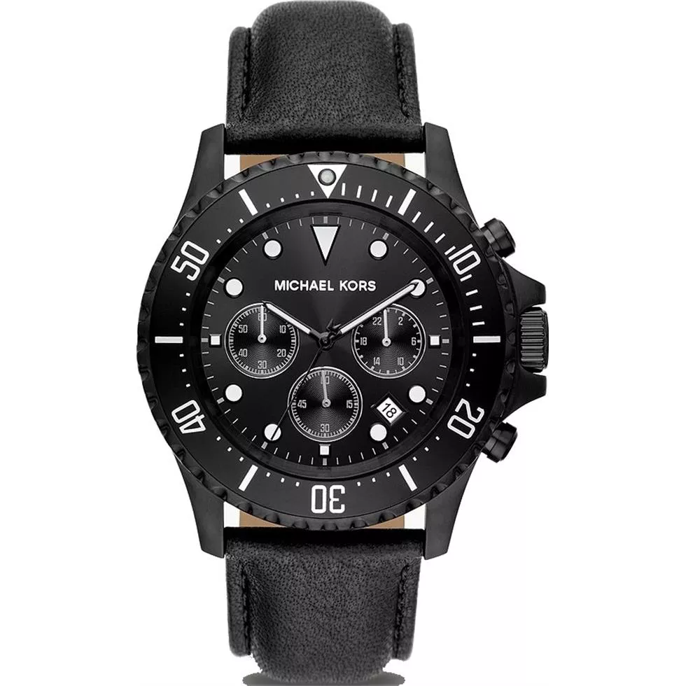 Michael Kors Everest Chronograph Black Watch 45mm