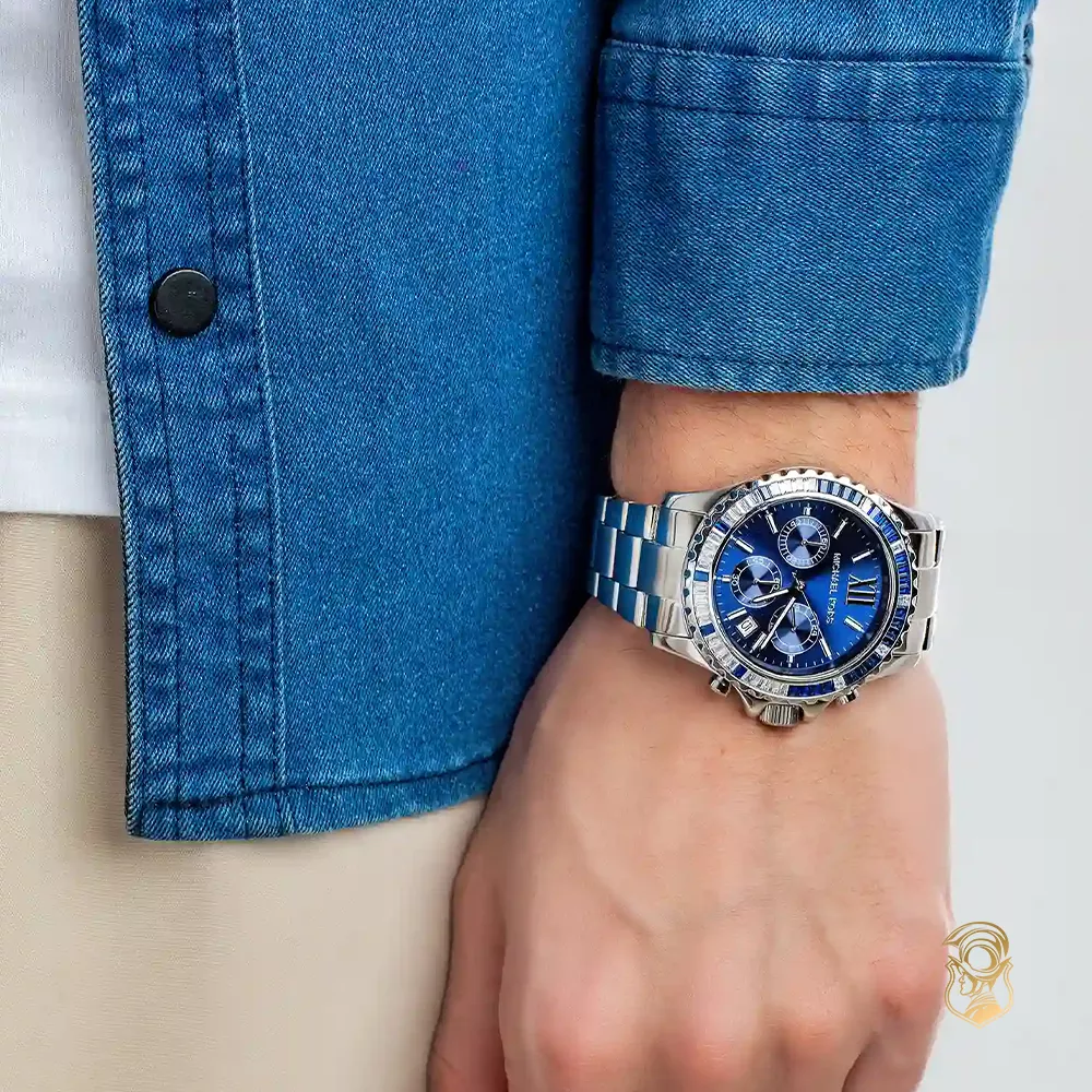 Michael Kors Everest Pavé Blue Watch 42mm