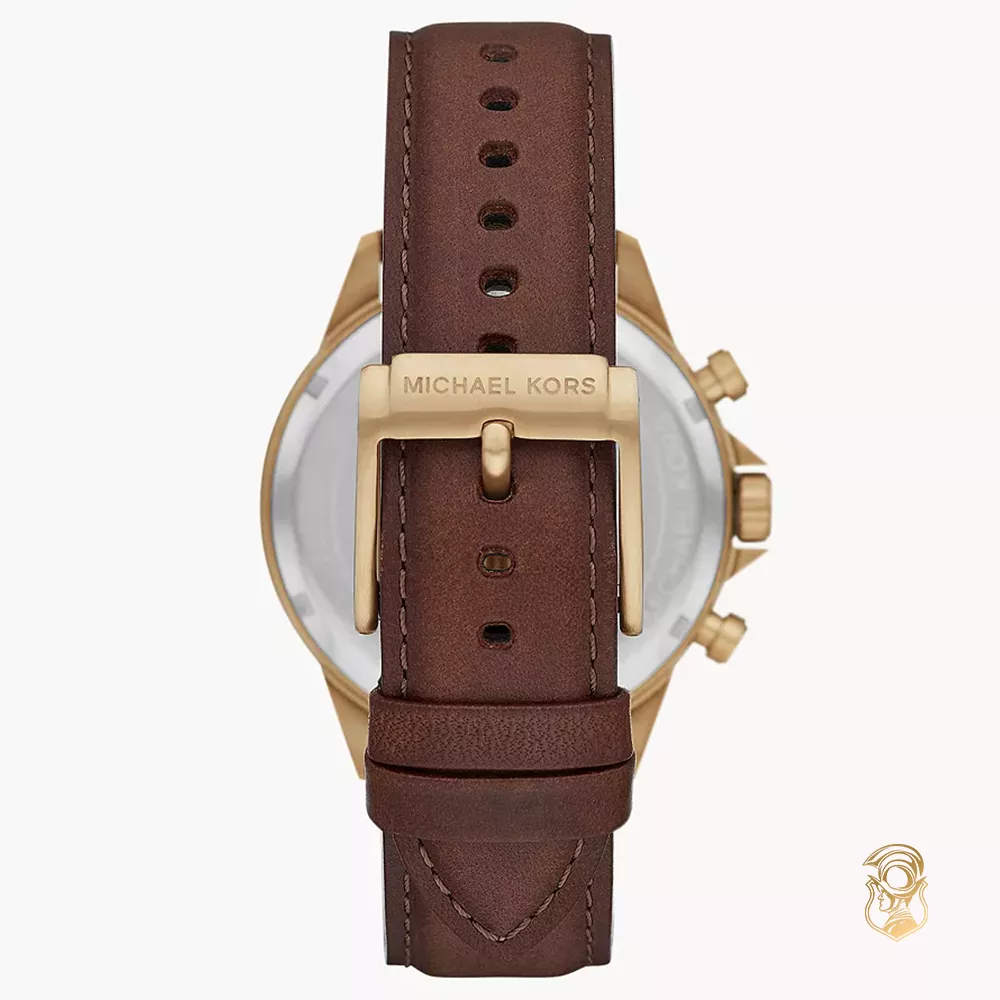 Michael Kors Gage Brown Tone Watch 45mm