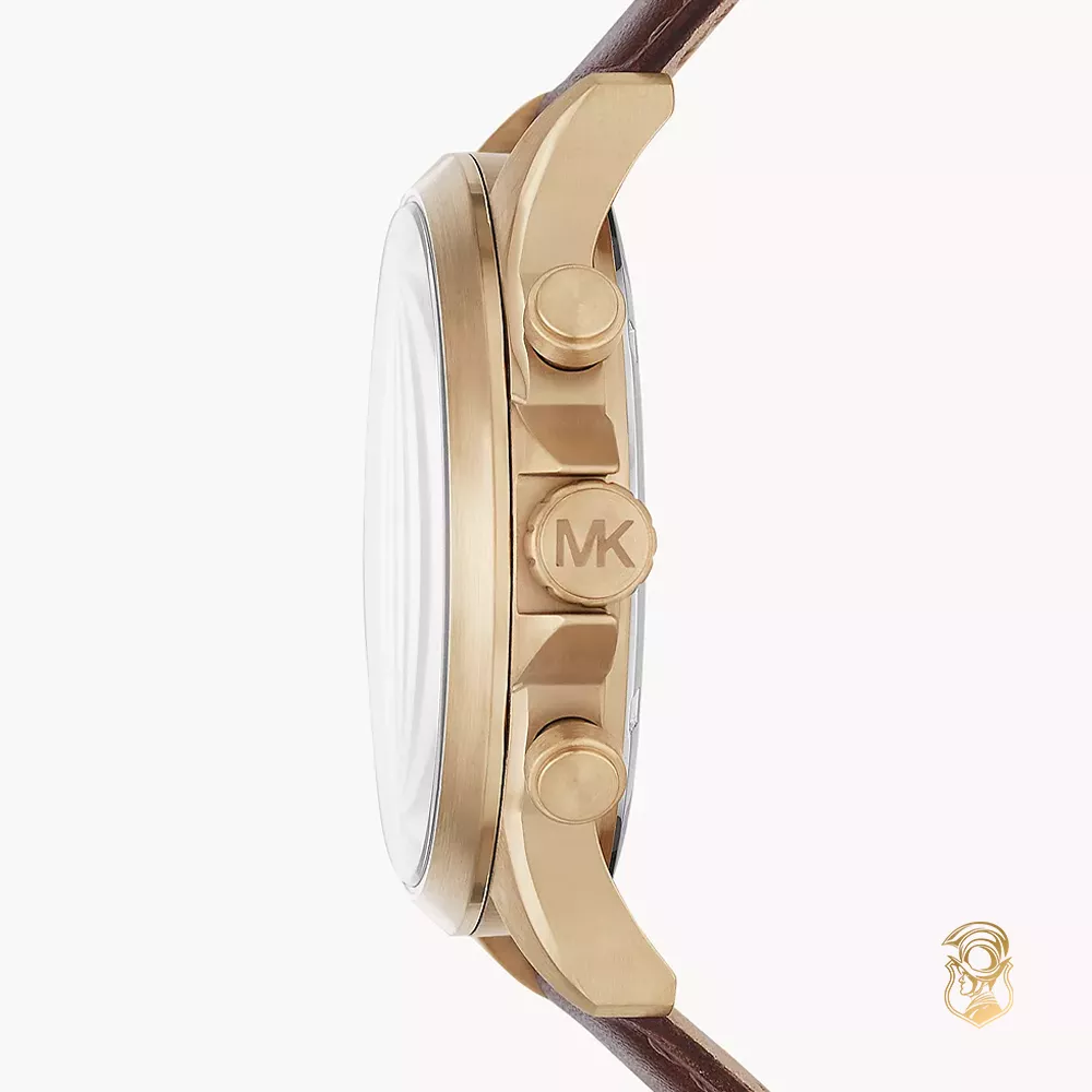 Michael Kors Gage Brown Tone Watch 45mm