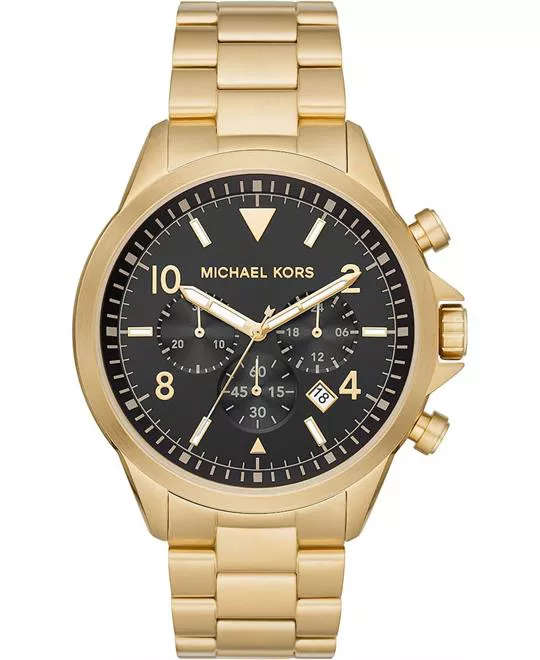 Michael Kors Gage Gold Watch 45mm