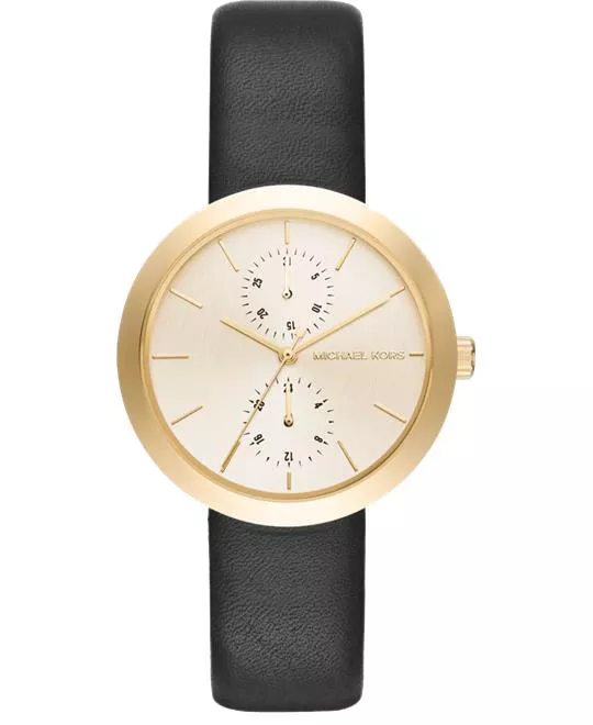Michael Kors Garner Leather Watch 39mm