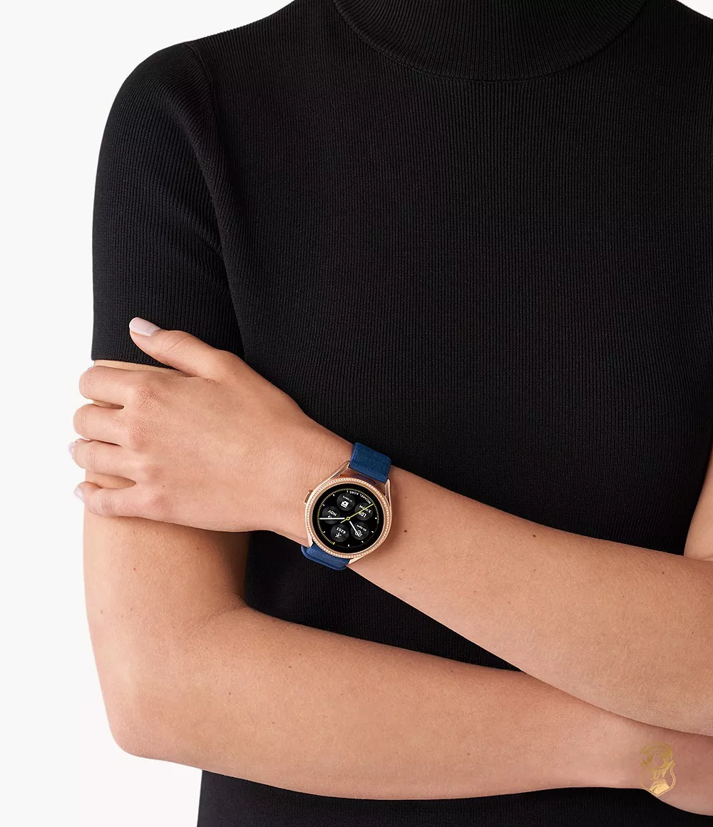 Michael Kors Gen 5E MKGO Blue Rubber Smartwatch 43mm