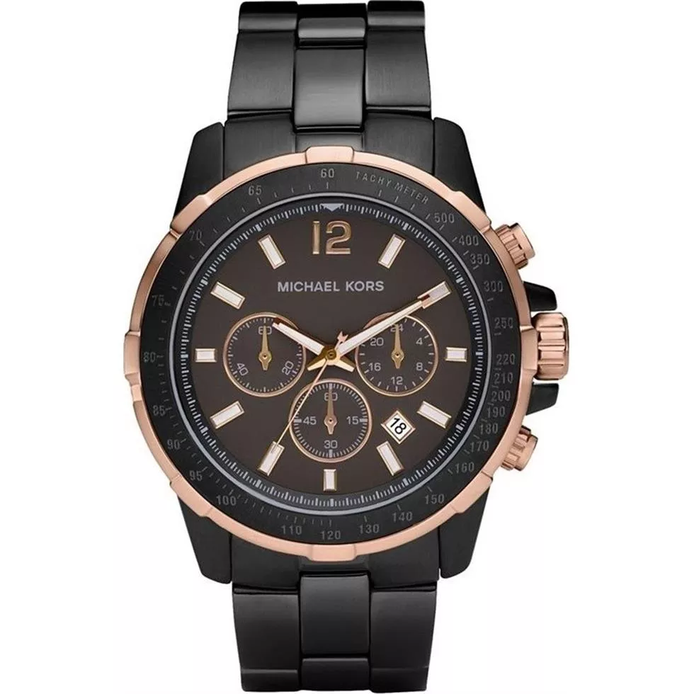 Michael Kors Grayson Gunmetal Watch 46mm