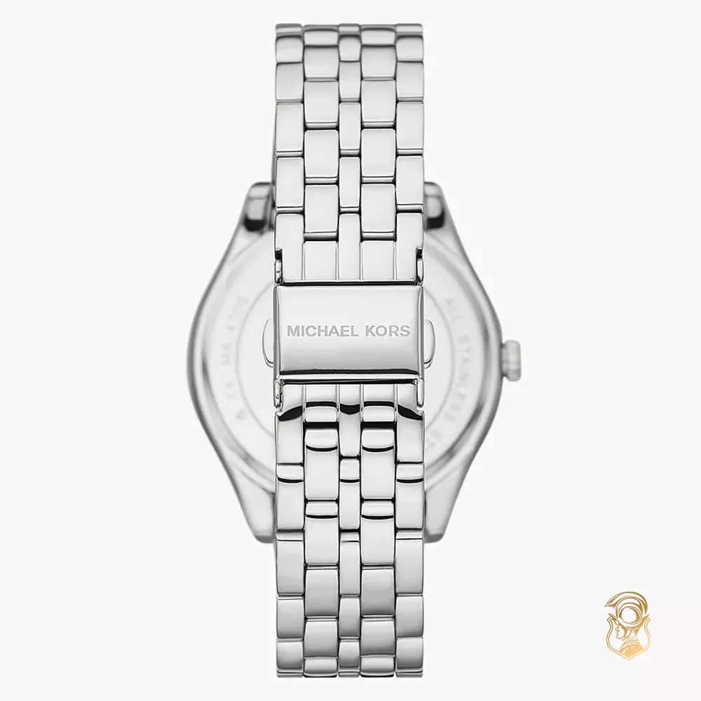 Michael Kors Harlowe Pavé Silver-Tone Watch 38mm