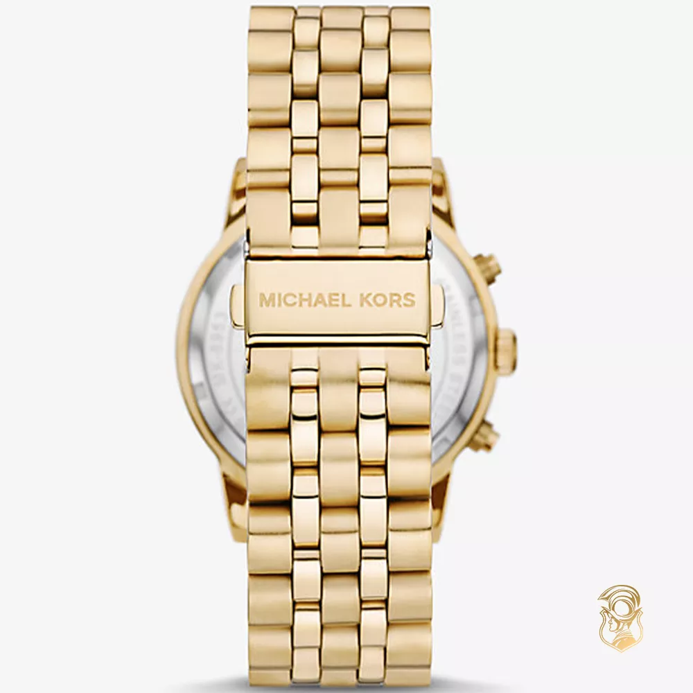 Michael Kors Hutton Gold Tone Watch 43mm