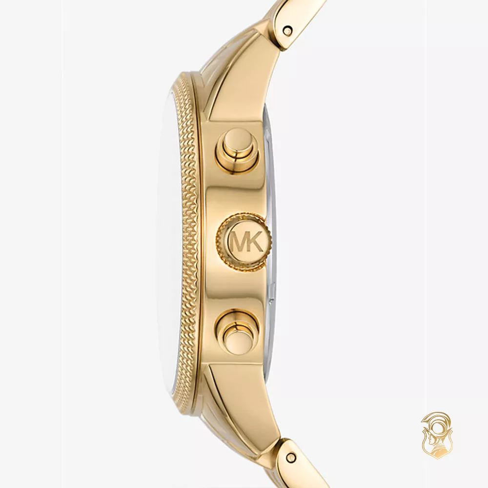 Michael Kors Hutton Gold Tone Watch 43mm