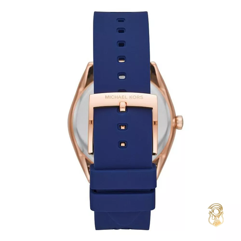 Michael Kors Janelle Navy Silicone Watch 42mm