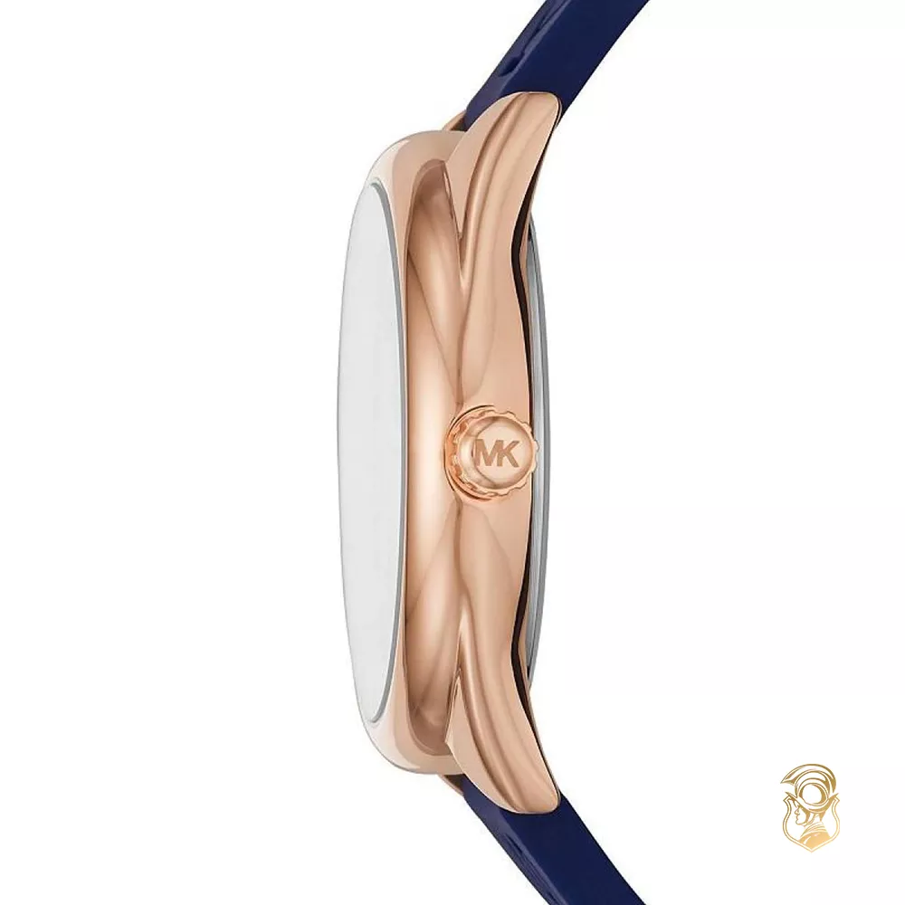 Michael Kors Janelle Navy Silicone Watch 42mm