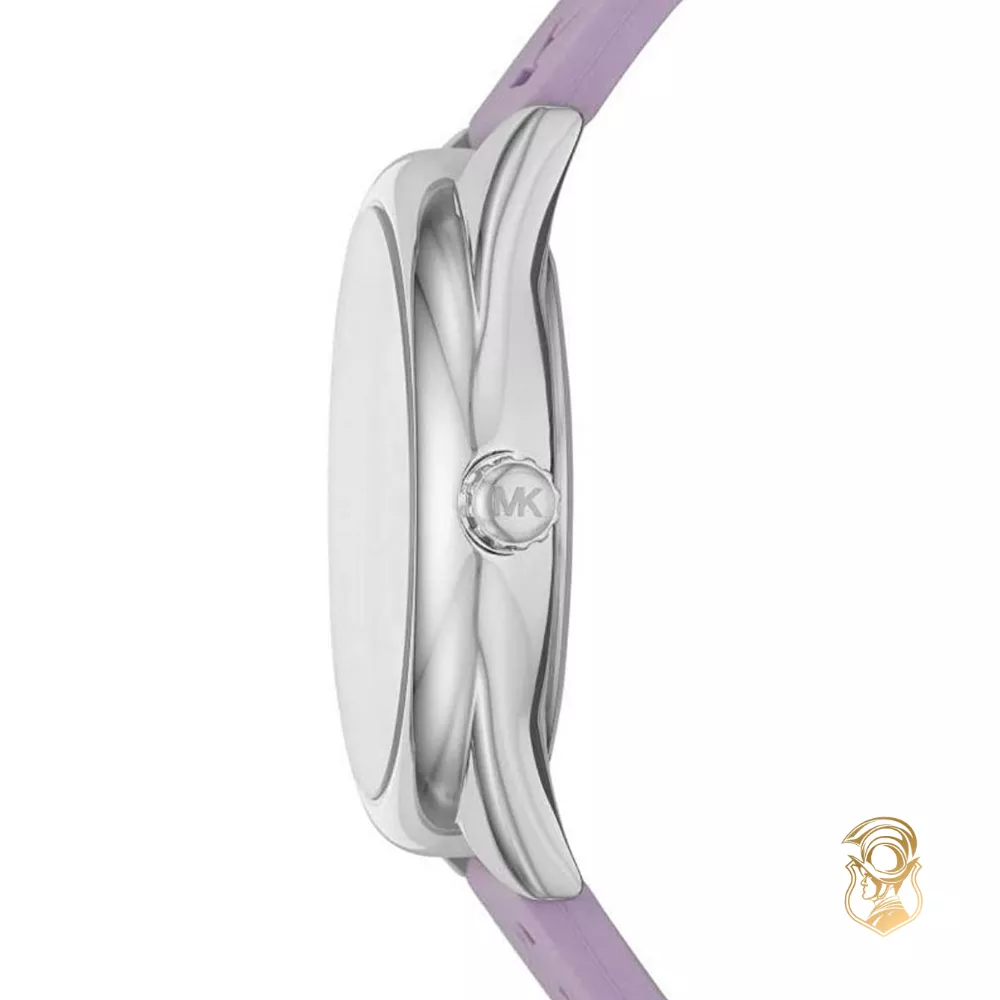 Michael Kors Janelle Three Hand Purple Dial Watch 42mm