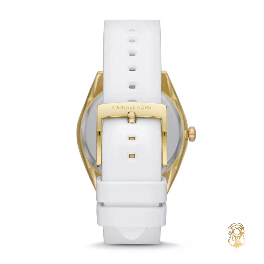 Michael Kors Janelle White Silicone Watch 42mm