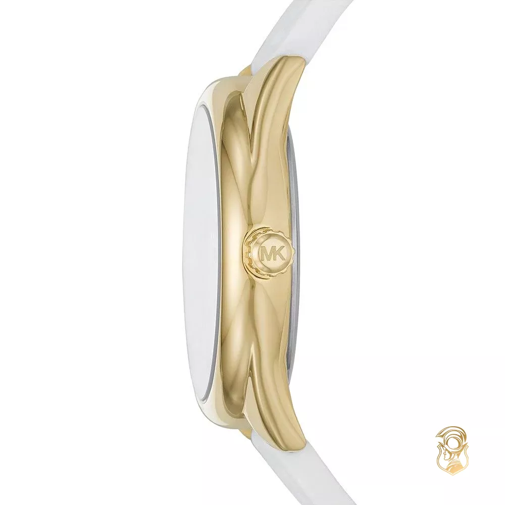 Michael Kors Janelle White Silicone Watch 42mm