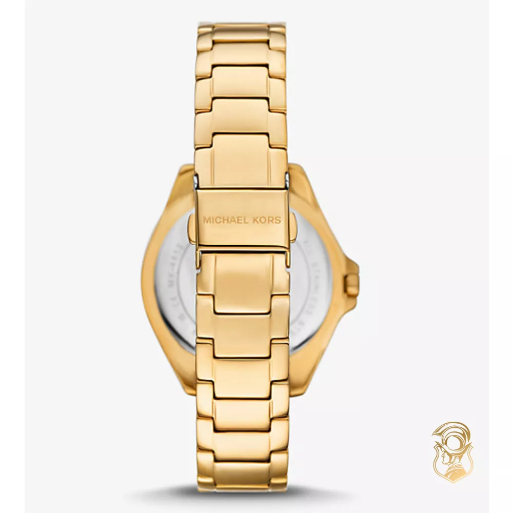 Michael Kors Kaycie Pavé Gold-Tone Watch 39mm