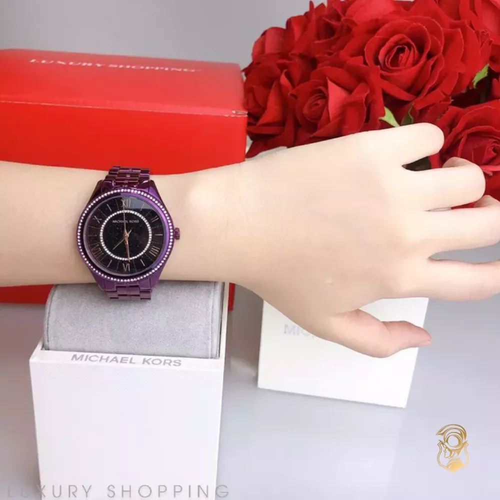 Michael Kors Lauryn Pavé Plum Watch 38mm