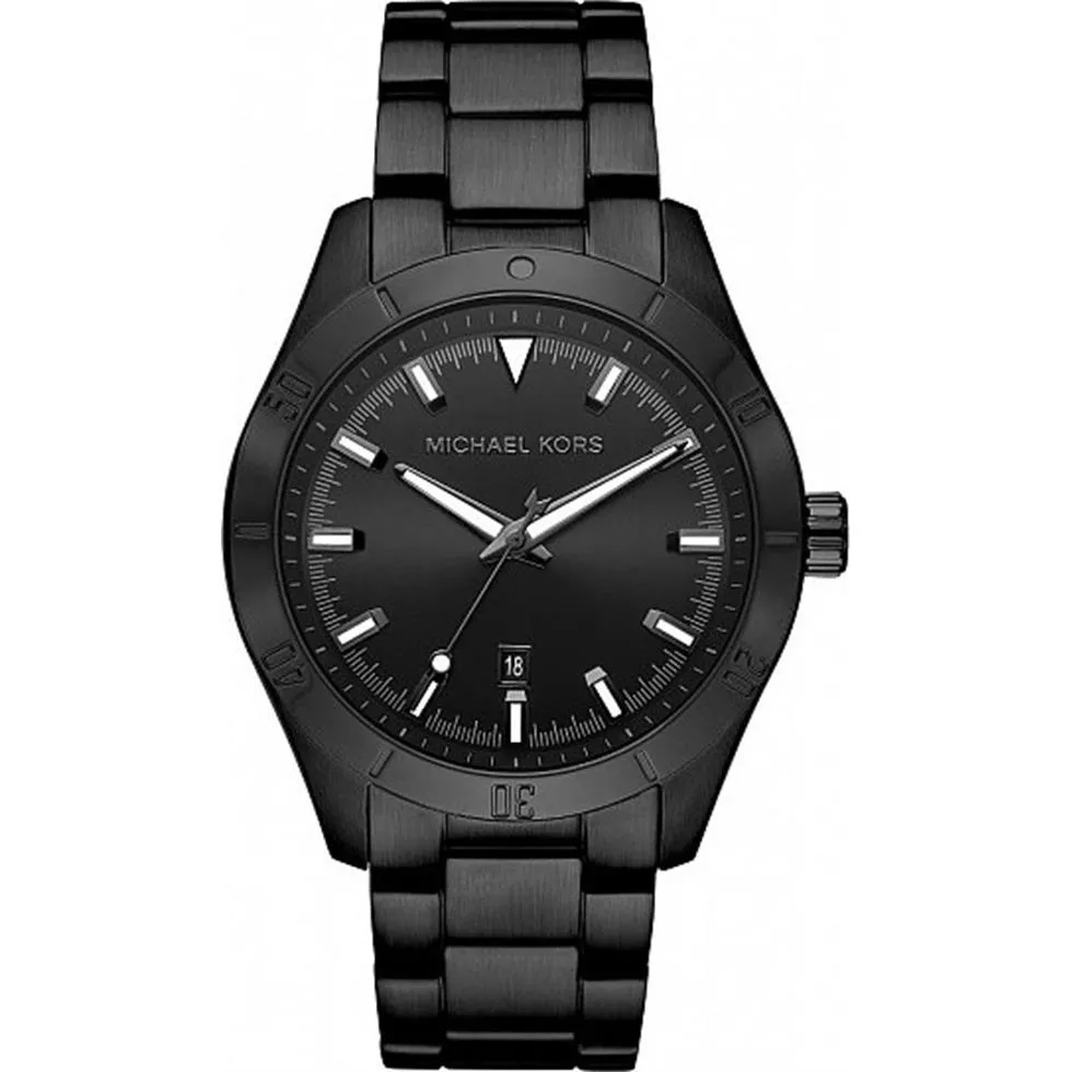 Michael Kors Layton Black IP Watch 44mm