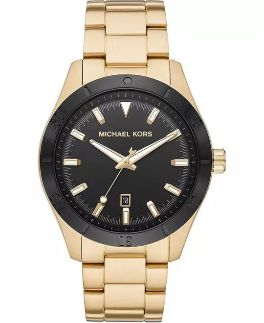 Michael Kors Layton Gold Tone Watch 44mm