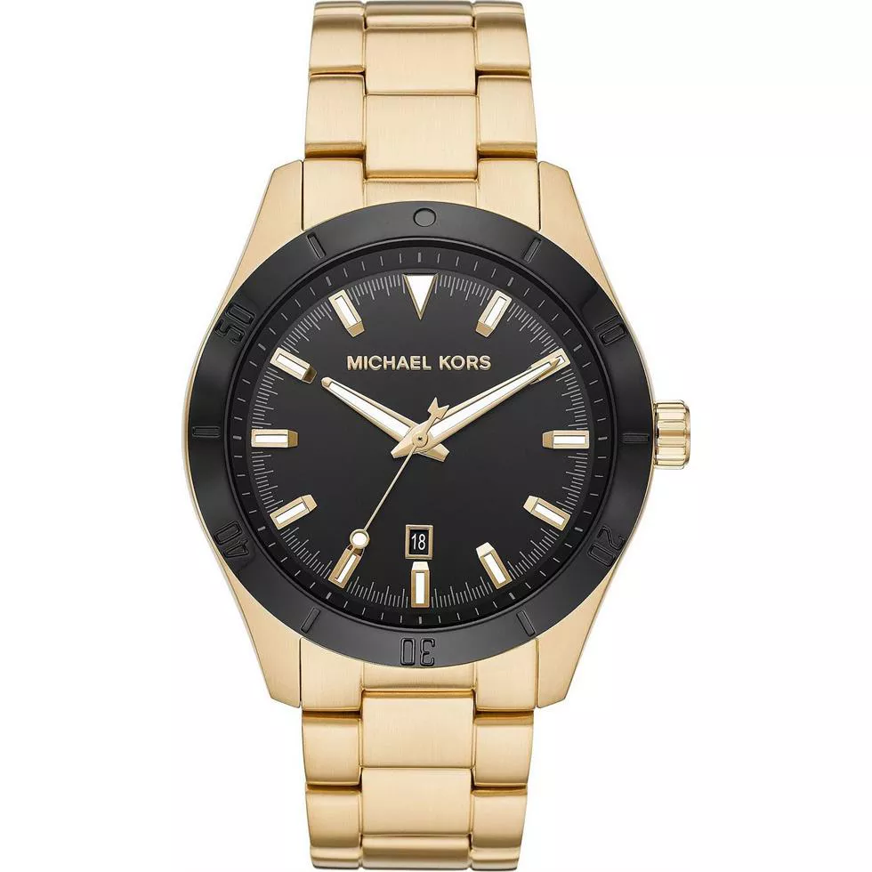 Michael Kors Layton Gold Tone Watch 44mm