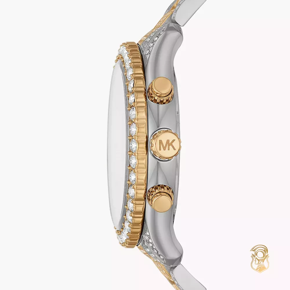 Michael Kors Layton Pavé Two-Tone Watch 42mm