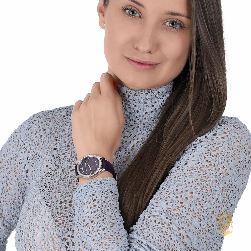 Michael Kors Layton Purple Watch 38mm