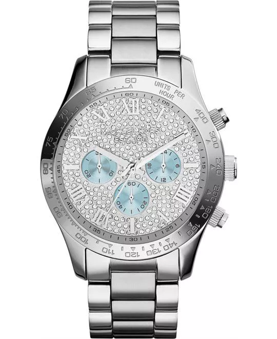 Michael Kors Layton Silver Watch 44mm