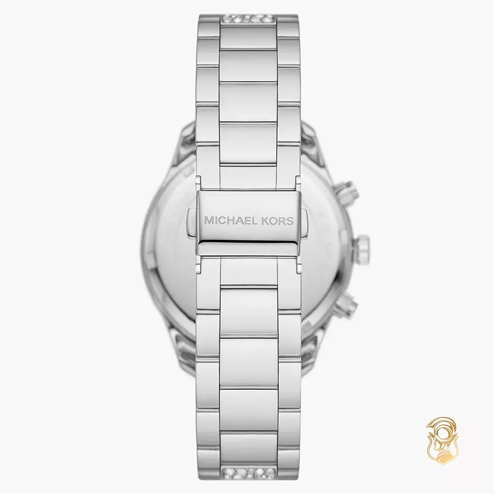 Michael Kors Layton Silver Tone Watch 42mm