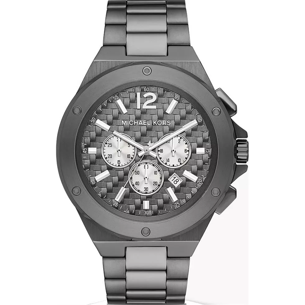 Michael Kors Lennox Chronograph Gunmetal Watch 48mm