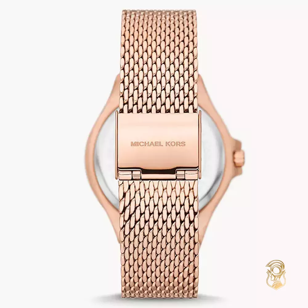 Michael Kors Lennox Rose Gold Tone Mesh Watch 37mm