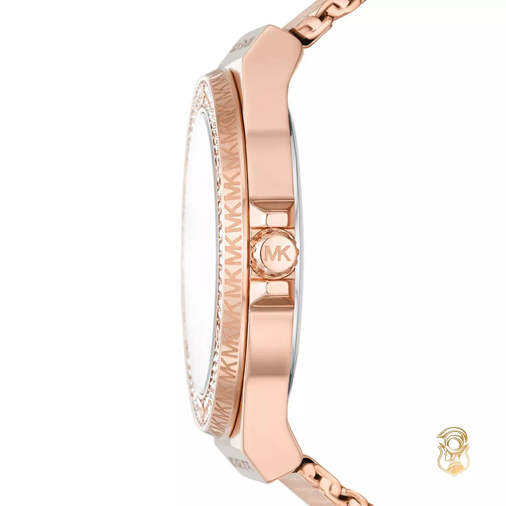 Michael Kors Lennox Rose Gold Tone Mesh Watch 37mm