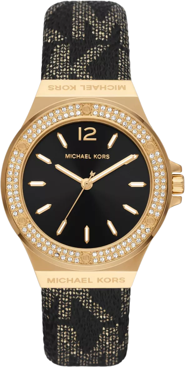 MSP: 102129 Michael Kors Lennox Pavé Gold-Tone Logo Watch 37mm 6,143,000