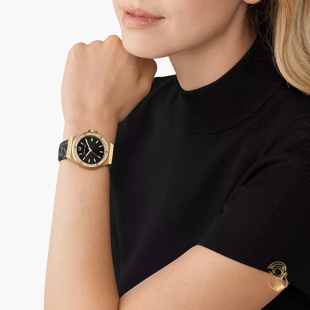 Michael Kors Lennox Pavé Logo Watch 37mm