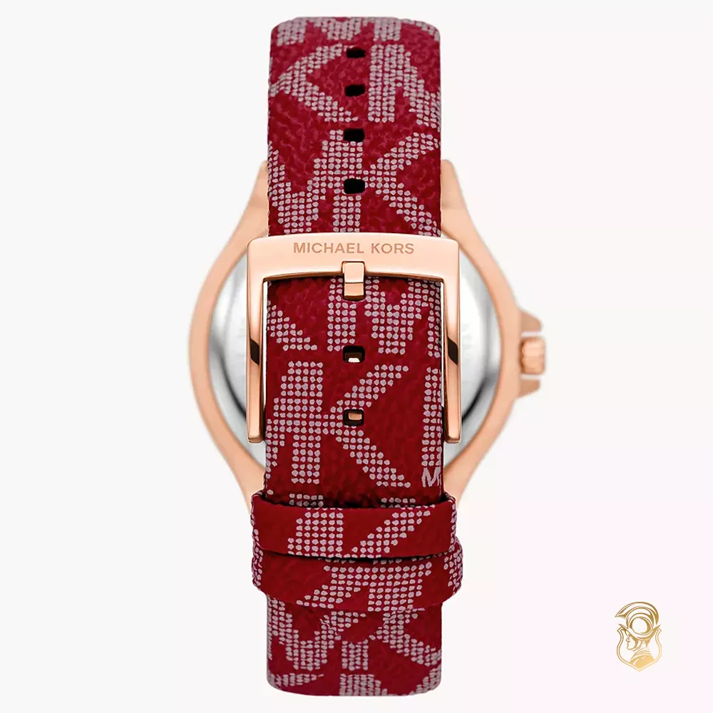 Michael Kors Lennox Pavé Red Logo Watch 37mm