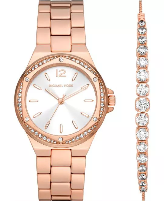 Michael Kors Lennox Pavé Watch Set 37mm