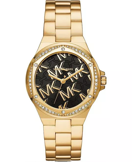 Michael Kors Lennox Three-Hand Gold-Tone Watch 37mm