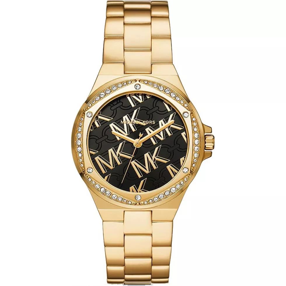 Michael Kors Lennox Three-Hand Gold-Tone Watch 37mm