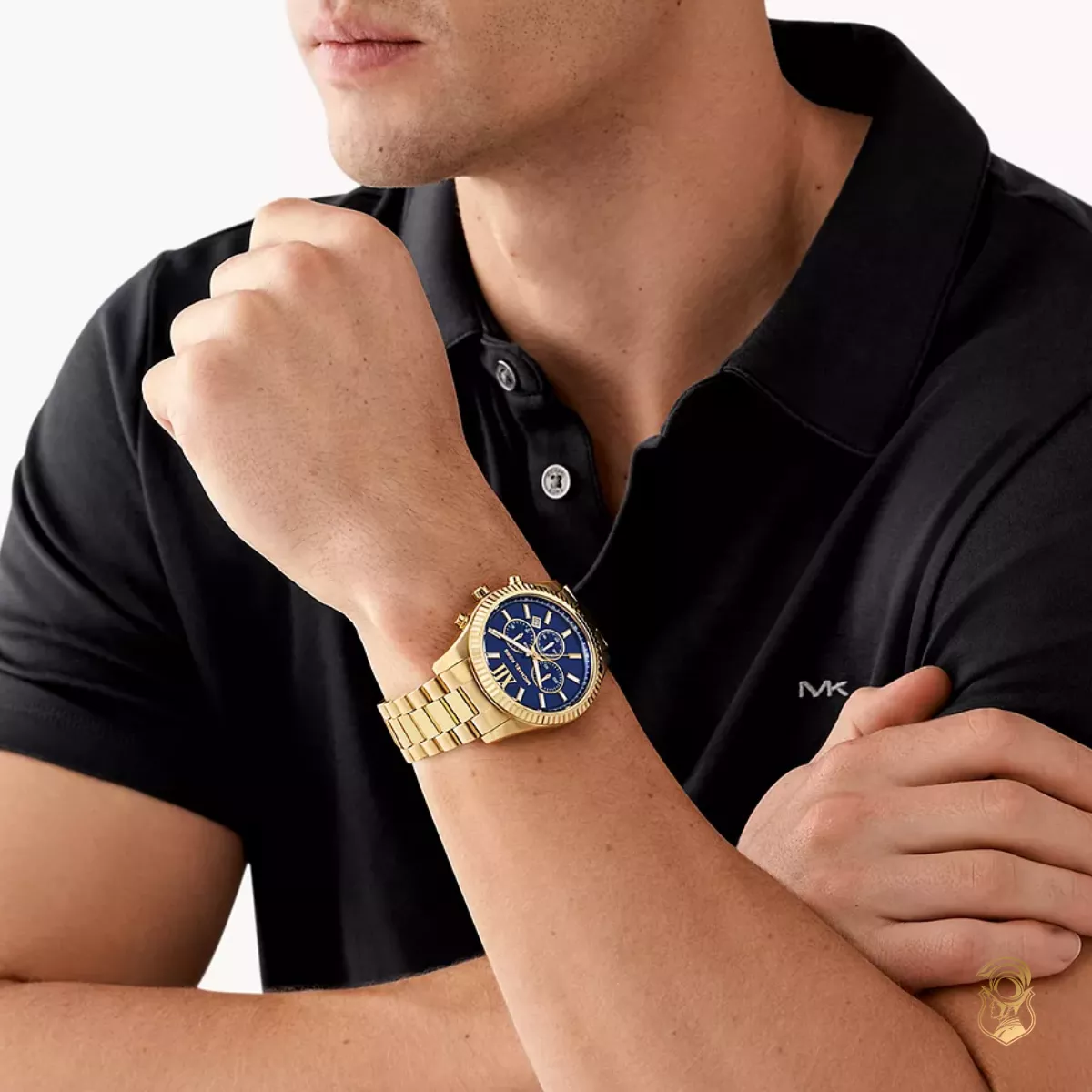 Michael Kors Lexington Chronograph Blue Watch 44mm