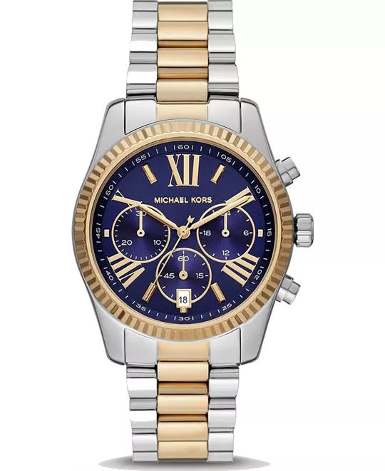 Michael Kors Lexington Chronograph Blue  Watch 36mm