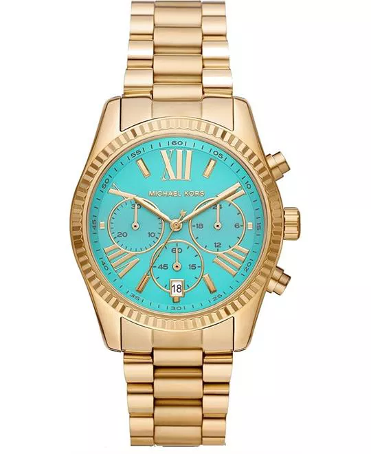 Michael Kors Lexington Chronograph Blue Watch 38mm