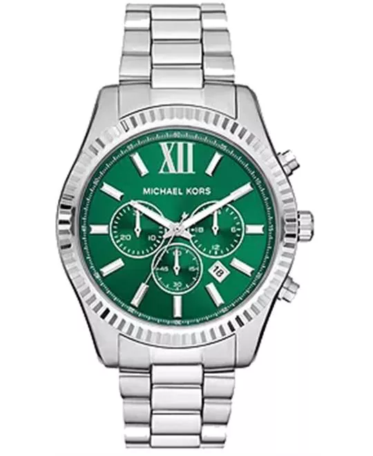 Michael Kors Lexington Chronograph Green Watch 44mm