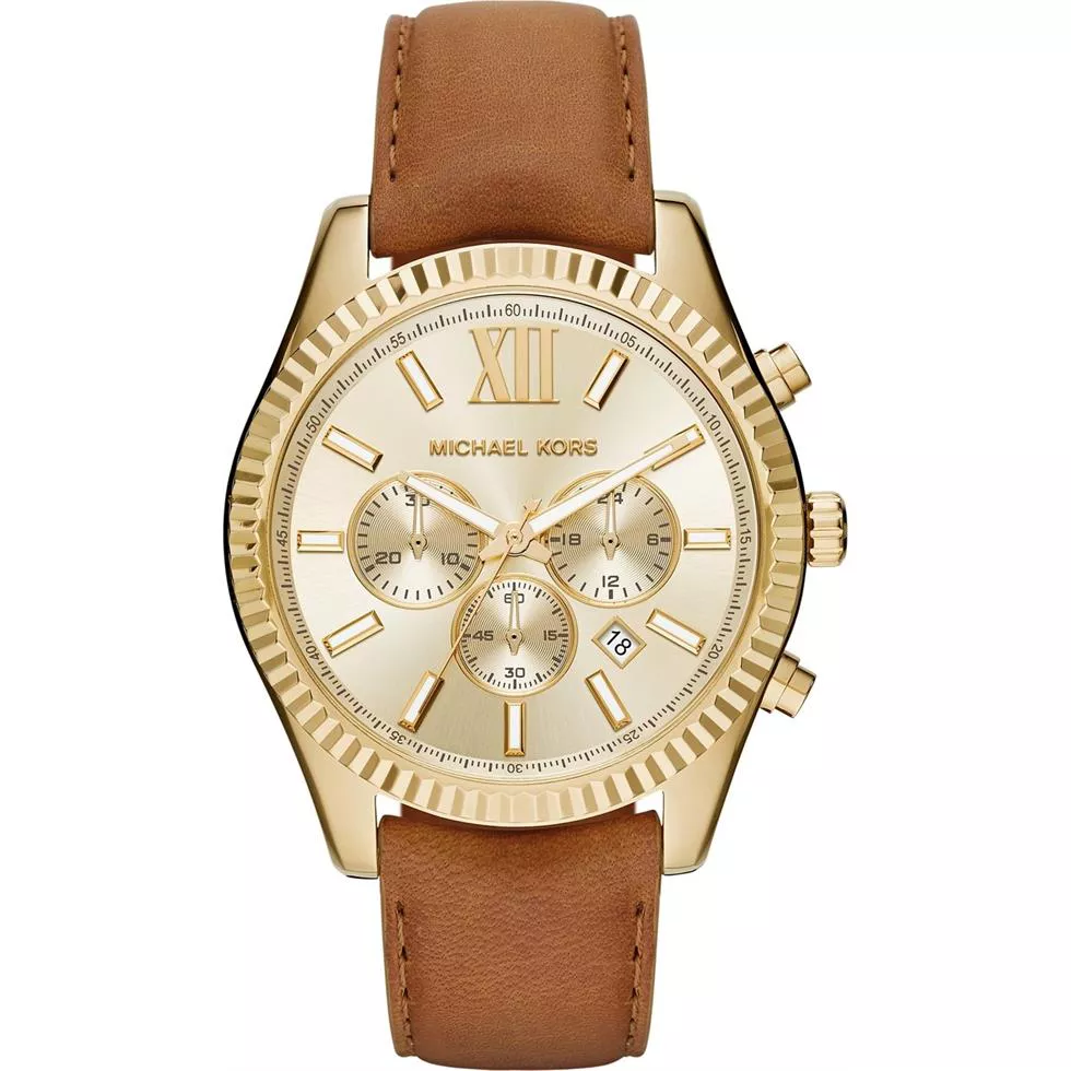 Michael Kors Lexington Gold Watch 44mm
