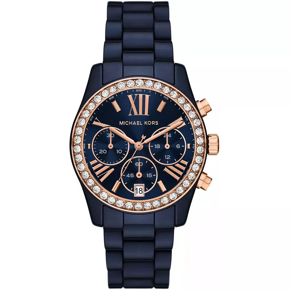 Michael Kors Lexington Chronograph Navy Watch 38mm