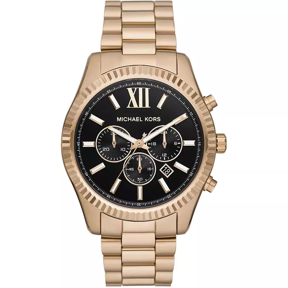 Michael Kors Lexington Gold-Tone Watch 44mm