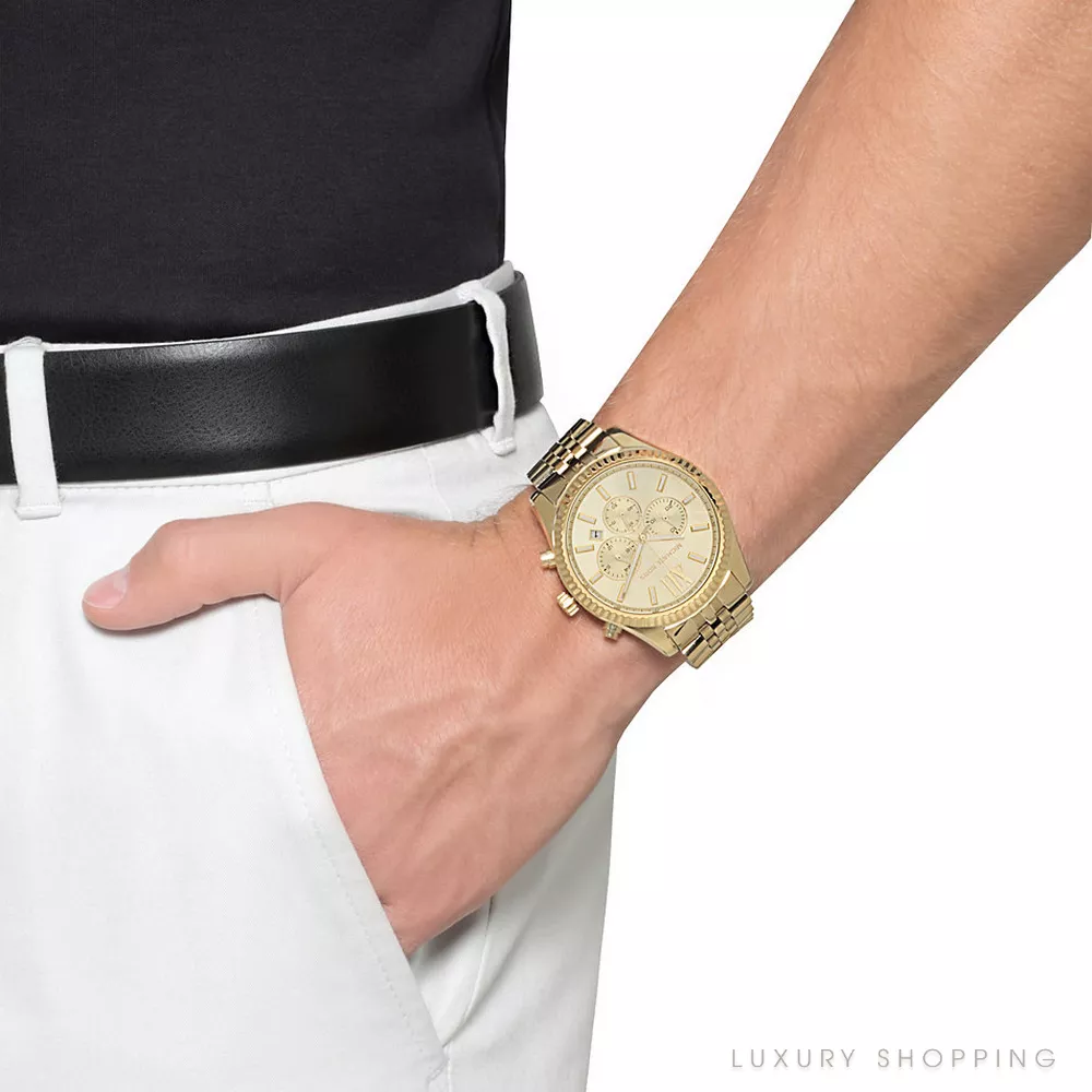 Michael Kors Lexington Gold Watch 45mm