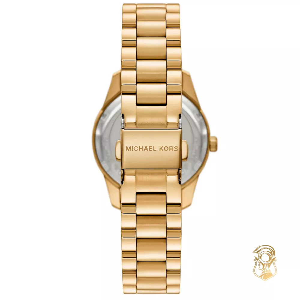 Michael Kors Lexington Mini Pavé Gold-Tone Watch 34mm 