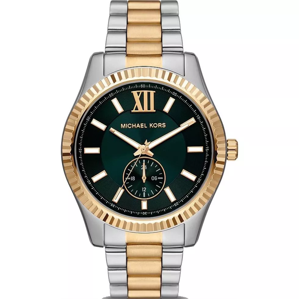 Michael Kors Lexington Multifunction Two-Tone Watch 45mm