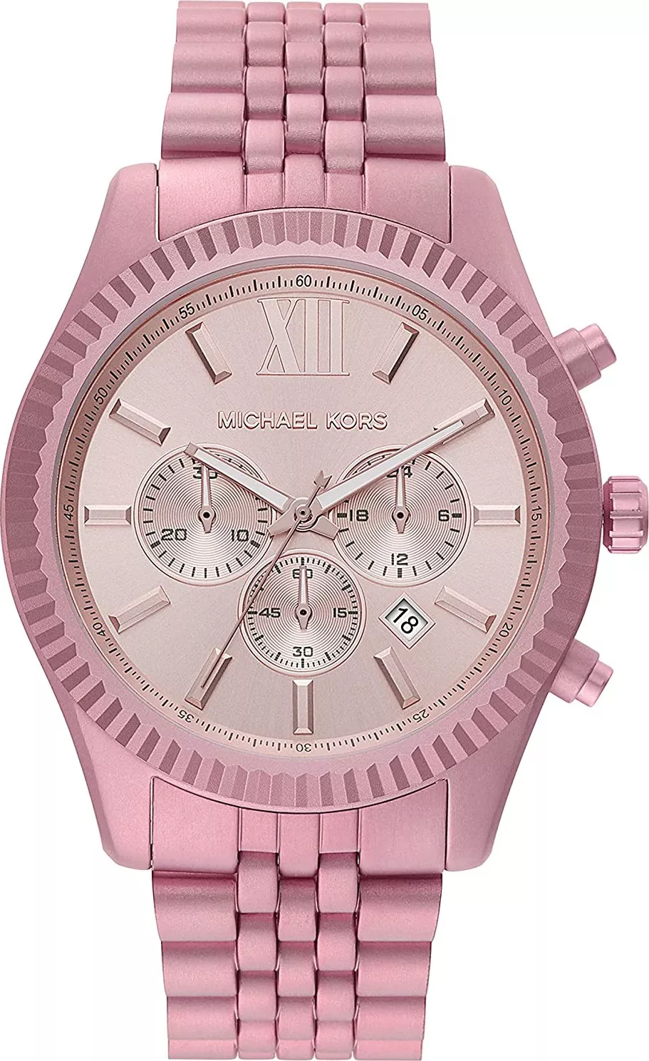 MSP: 92074 Michael Kors Lexington Pale Pink Aluminum Watch 44mm 7,508,000