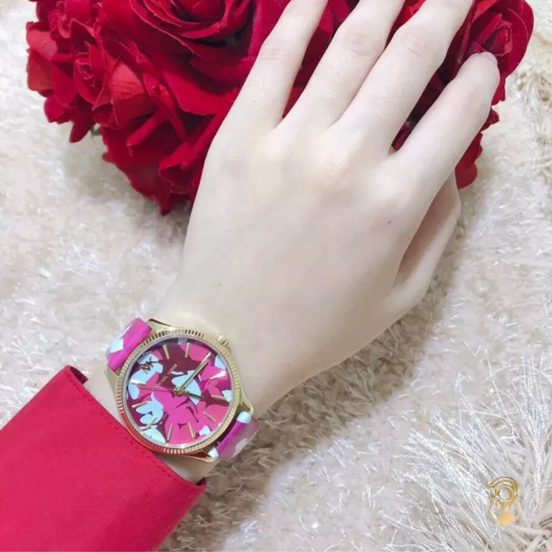 Michael Kors Lexington Pink Floral Watch 36mm