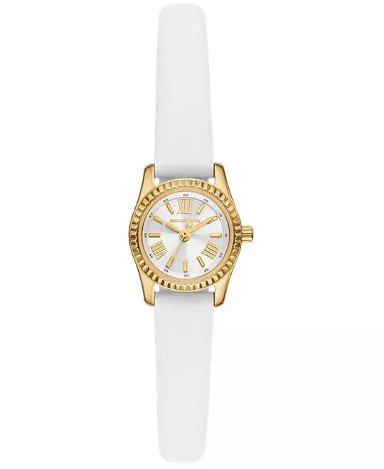 Michael Kors Lexington Three-Hand White Watch 19mm