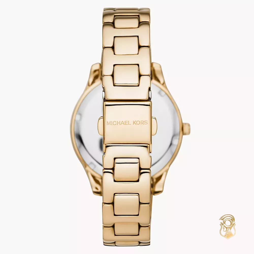 Michael Kors Liliane Pavé Gold Tone Watch 36mm